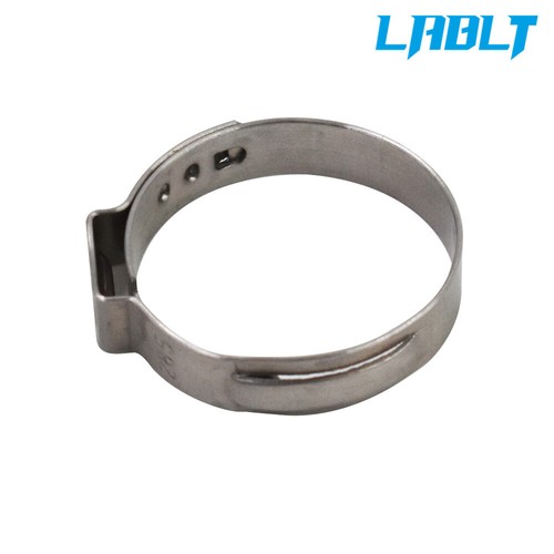 LABLT 100Pcs 1" Stainless Steel Clamp Cinch Ring Crimp Pinch Fitting Tubing - Picture 3 of 8