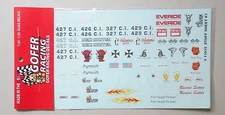STUFF SHEET #3 1:24 1:25 GOFER RACING DECALS CAR MODEL ACCESSORY 11035 