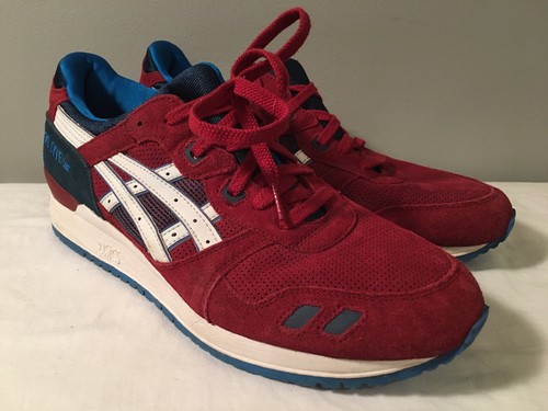 Asics Gel Lyte III 3 Burgundy Navy Blue 