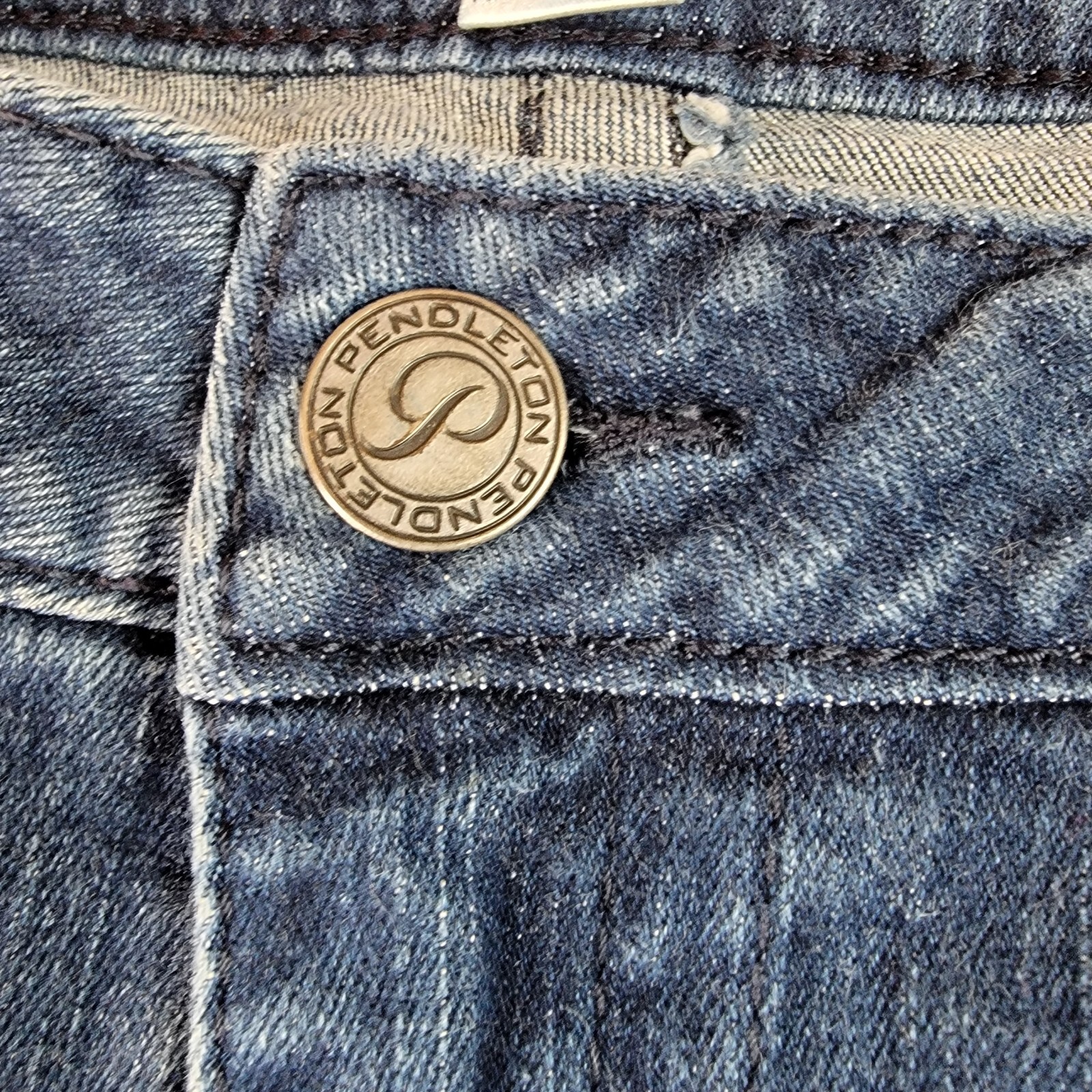 Pendleton Jeans Stretch Straight Boot Cut Size 14… - image 5