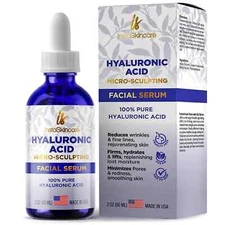 Hyaluronic Acid for Face Anti-aging Serum 100% Pure Medical Formula MadeinUSA