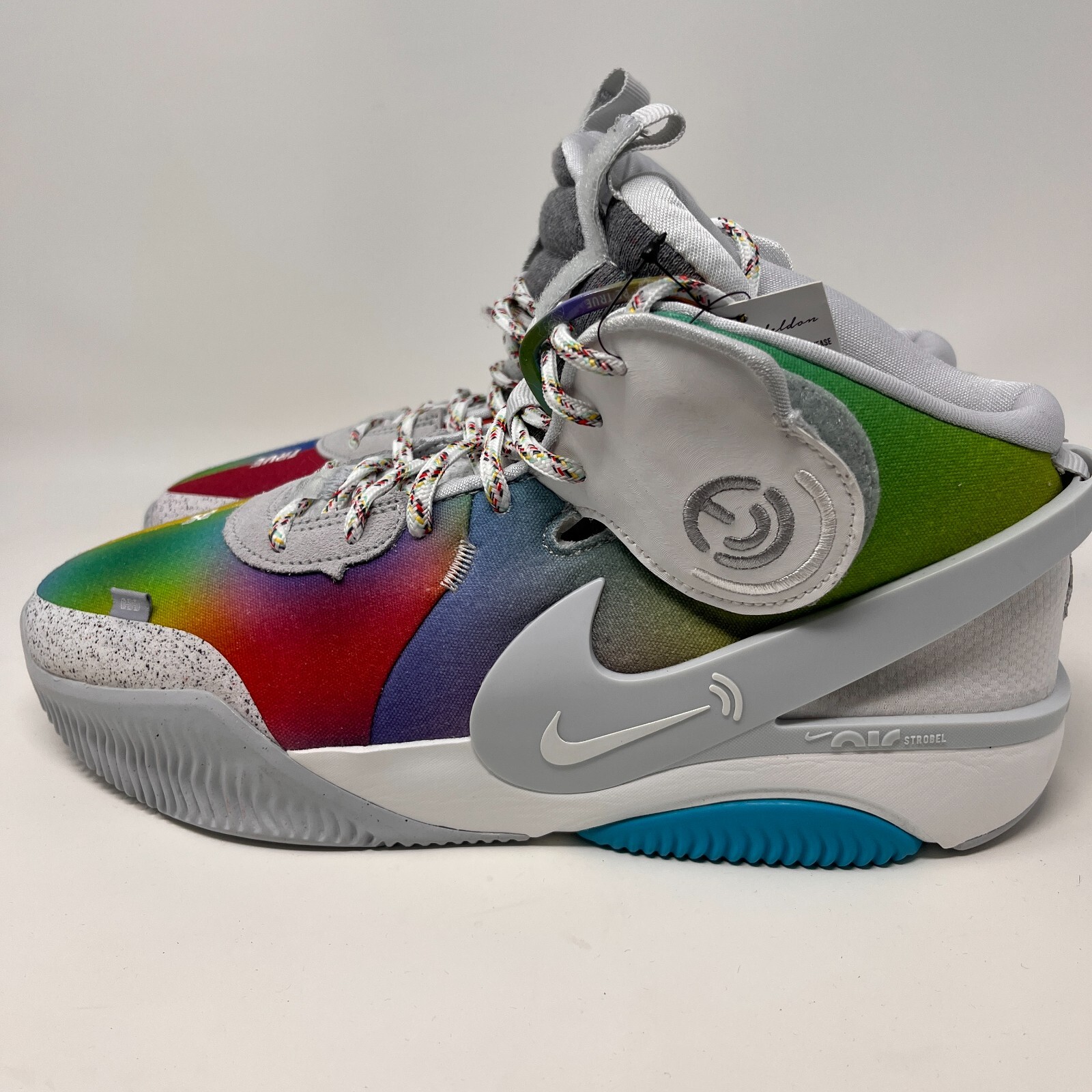 Nike Air Deldon Be True Rainbow White DX6779100 Men's Size Basketball