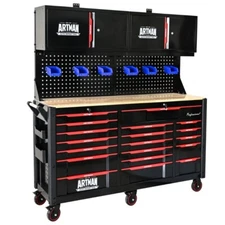 Automobile Repair Heavy-duty Tool Cart w/ 19 Drawers Mobile Storage Tool Cabinet