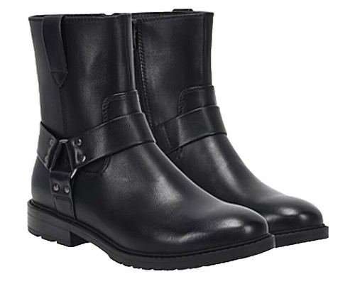 Mens Frye Phillip Harness Moto Biker Boots Back Zip Dark  display picture 2