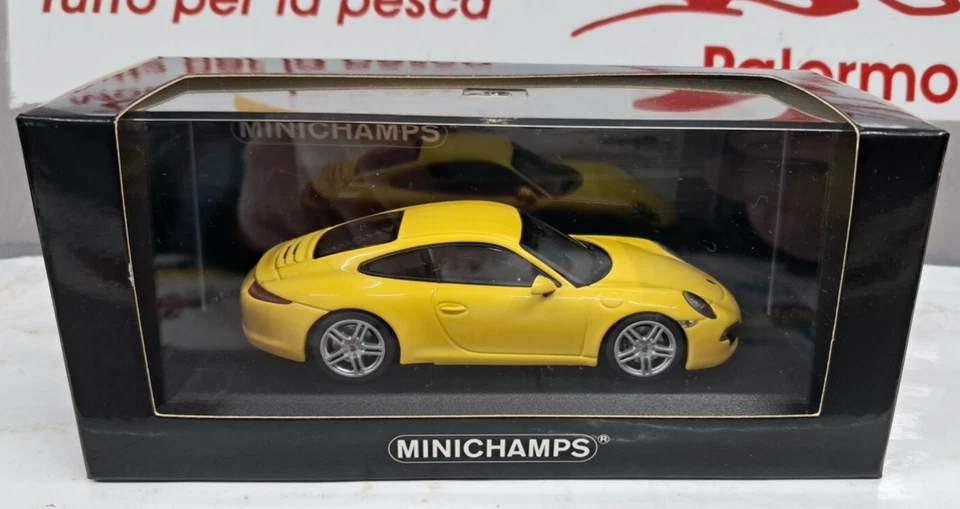 MIAXICHAMPS 1/43 -PORSCHE 911 CARRERA 2012 GIALLO  410 060221 - Immagine 3 di 3