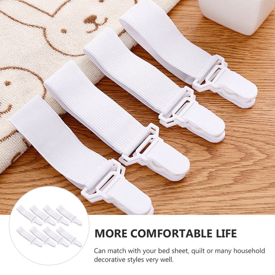 16 Pcs Bed Sheet Grippers Fitted Sheet Fasteners Fitted Sheet Holder eBay