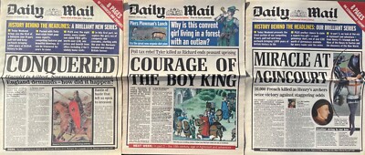 HISTORISCHE ZEITUNG - Wie sie vielleicht ausgesehen haben - Harold wird getötet @Hastings