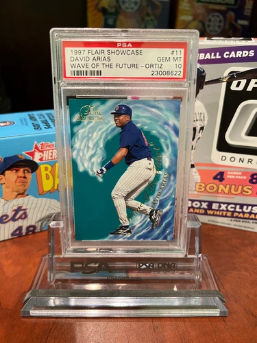 PSA 10 David Ortiz Arias RC 1st 1997 Flair Showcase Wave Of The Future #11 