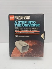 Gaf Pana-vue Slide Viewer  Slides A Step Into The Universe Mercury Gemini Apollo