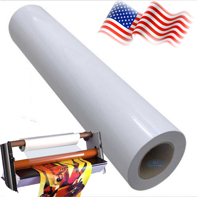 Glossy Cold Laminating Film Monomeric 3.15mil, Paper Adhesive Glue 54