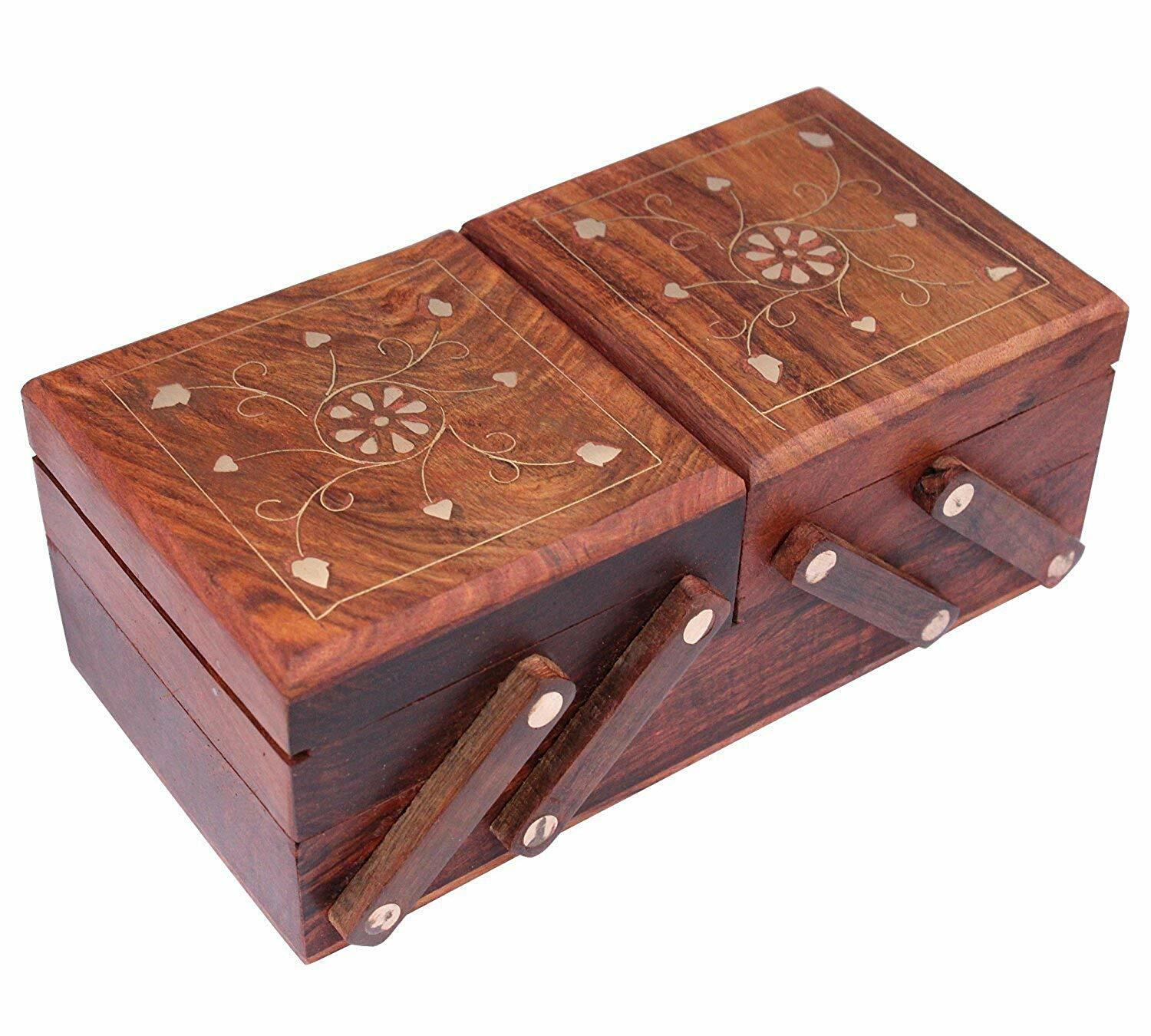 Melissa & Doug Schmuckkästchen Aus Holz Zum Selbermachen – Bastelset Mit Stickern & Kleber