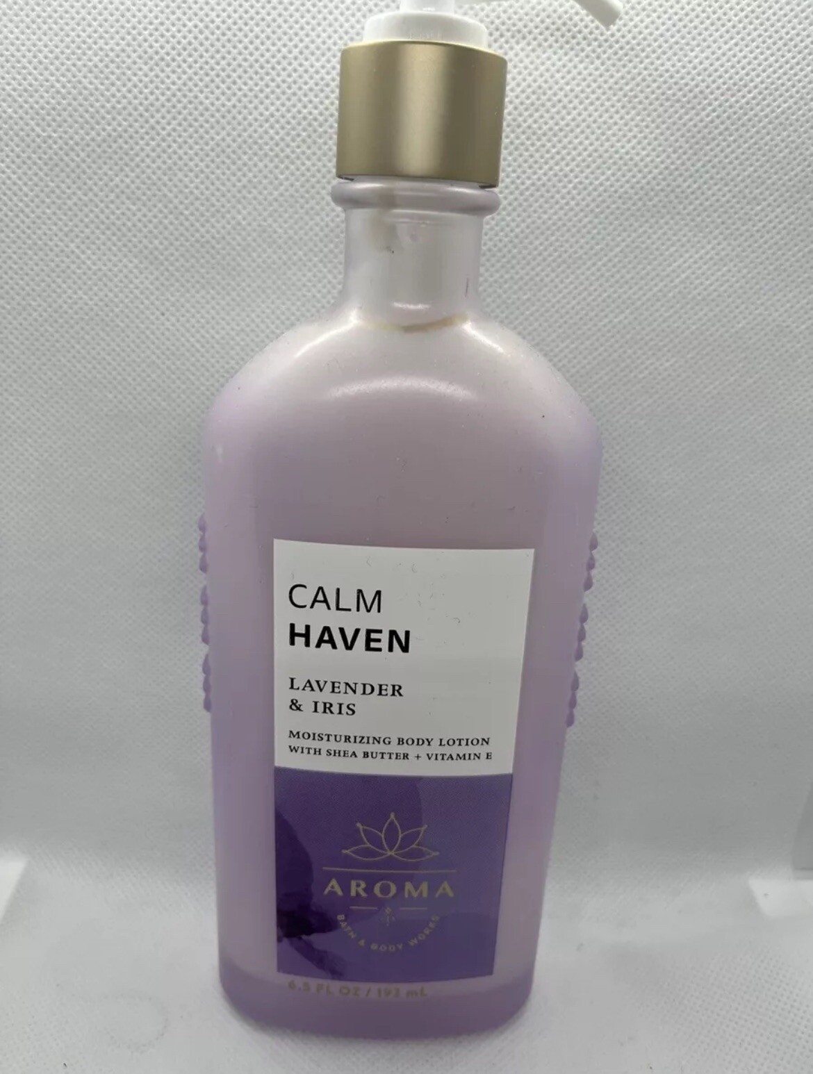 Aroma Bath & Body Works Calm Haven Lavender & Iris Body Lotion 6.5 oz NEW