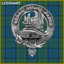 Lockhart Scottish Clan Badge, Pewter