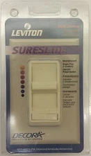 Leviton Decora Single Pole Slide Light Dimmer w/ Preset On/Off Switch (6621-PA)