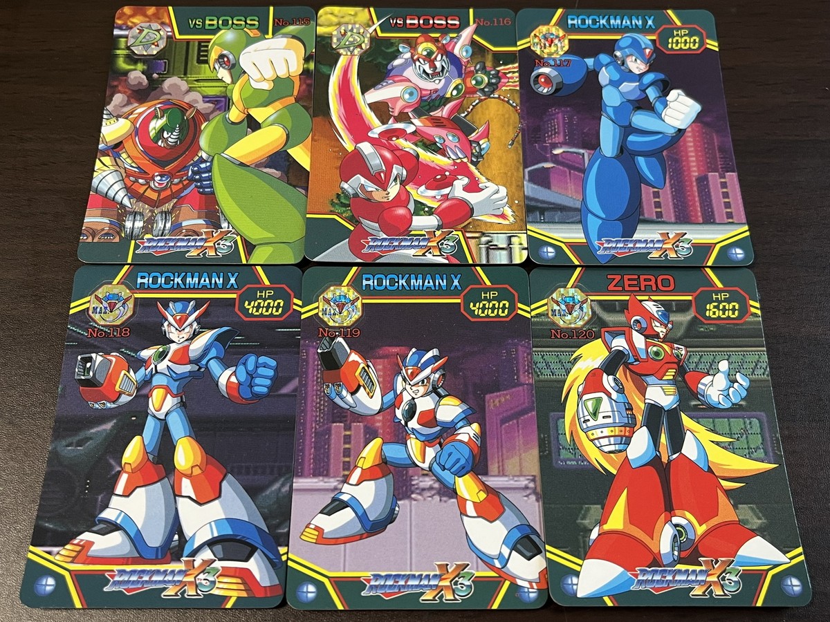 Rockman X3 Megaman Card Bandai 1995 Japanese 6 Card Set [5] | eBay