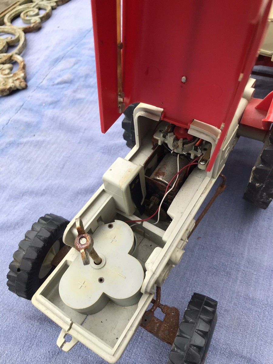 ANCIEN JOUET TÔLE TRACTEUR mécanique RENAULT Orange - CIJ années 50 EUR 153,66 - FR