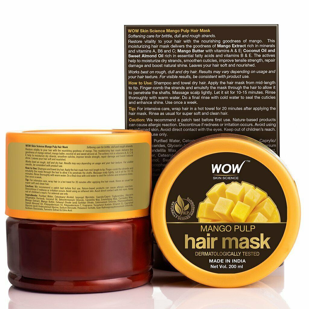 WOW Skin Science Mango Hair Mask For Healthy Hair 200mL Free Shipping