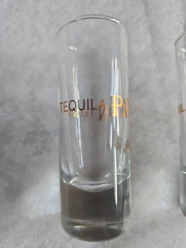 Patron Tequila Tall Shot Honey Bee Set Of 4 - 4" Gold Patron Logo - Picture 4 of 4