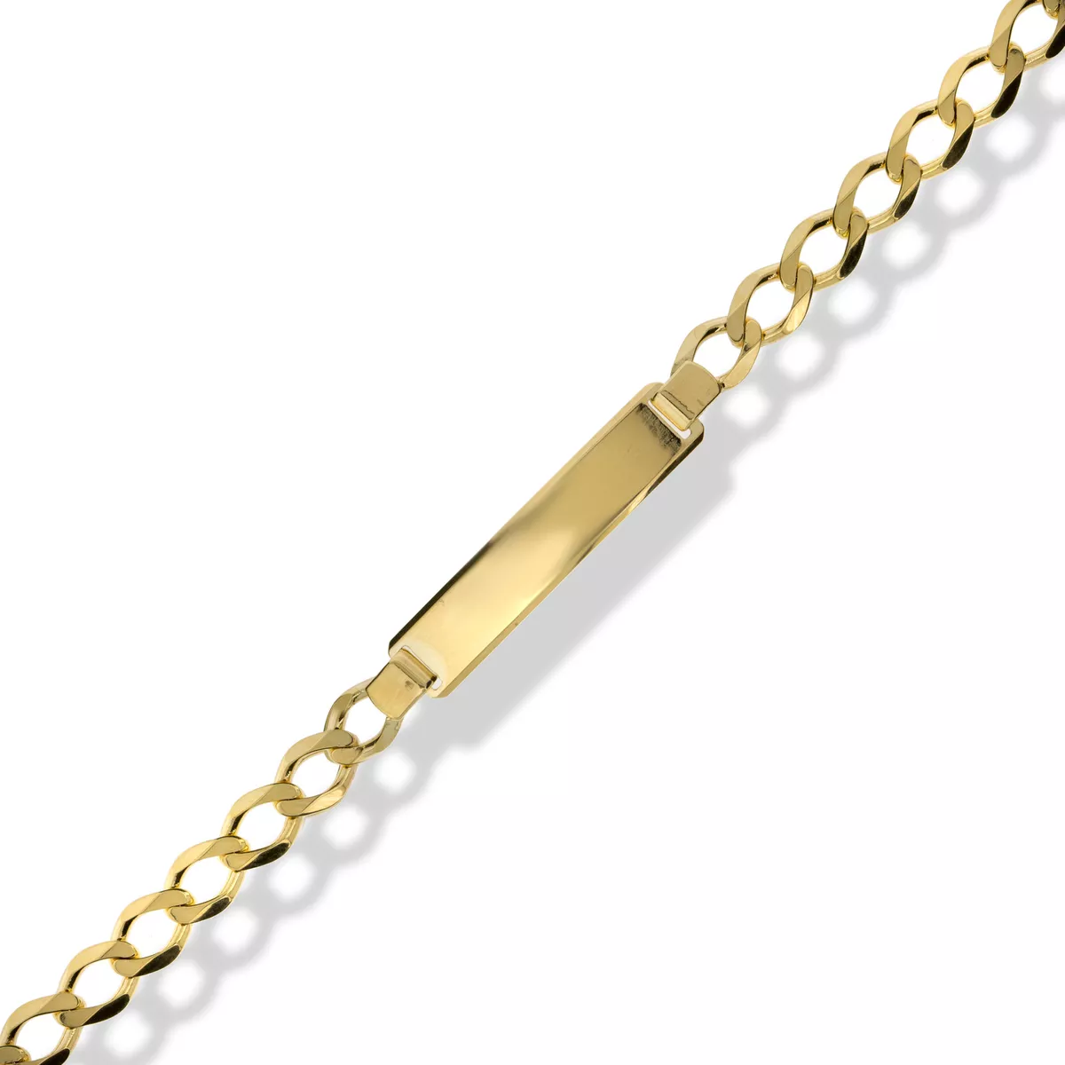 9ct gold identity best sale bracelet