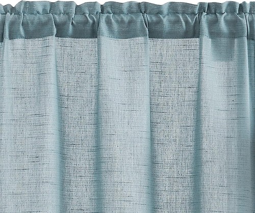 Kitchen Curtains and Valances Set 3 Pieces Set Rod Pocket Tier Curtains - Picture 10 of 25