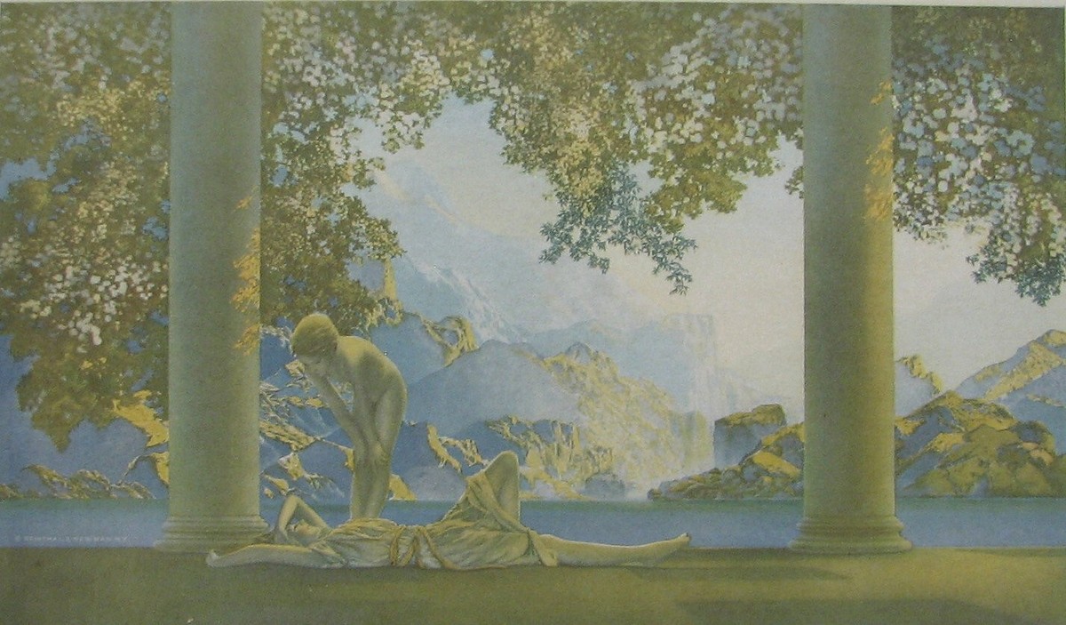 洋書 Maxfield Parrish: The Early Years Original Print Maxfield Parrish DAYBREAK Reinthal & Newman