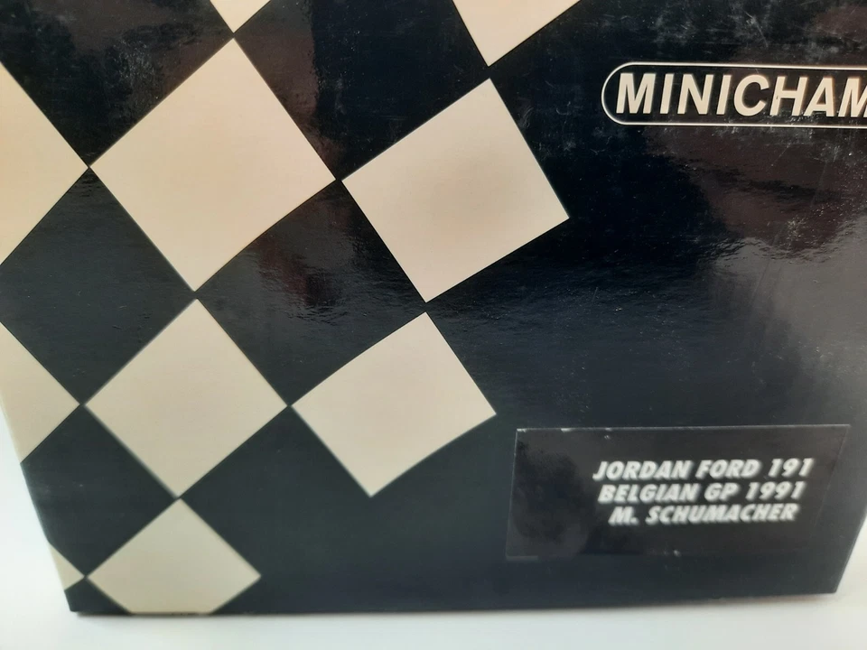 Minichamps Jordan Ford 191 #32 Michael Schumacher Belgian GP 1991 1/18 100910032 - Immagine 3 di 4