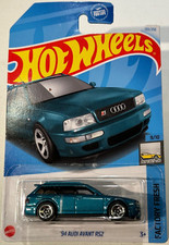 2024 HOT WHEELS, 94 AUDI AVANT R52, 9/10 FACTORY FRESH, 133/250 AQUA