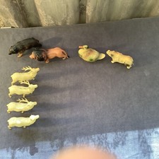 Vintage Celluloid Animals Made In Occupied Japan And USA Used