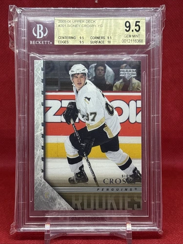 2005-06 Upper Deck - Young Guns Sidney Crosby #201 (RC) BGS 9.5