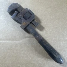 Walworth Vintage Genuine Stillson 8” Inch Pipe Wrench Monkey Wood Handle, USA