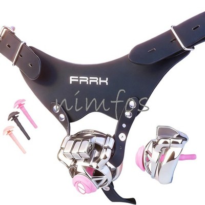 Sissy Wearable Male Chastity Cage Device Detachable Silicone Tube Belt Lock Ring