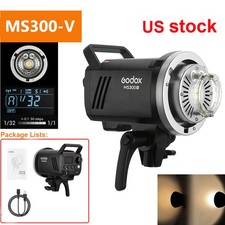 US Godox MS300V 300W 5800 200K LED Studio Flash Light Bowens Strobe Monolight