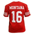 Joe Montana Signed San Francisco Red Football Jersey (Beckett)