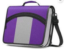 MoKo Zipper Binder 3 inch 3 Ring Binder, 600 Sheet Capacity Multi-Pocket School