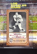 1971 Tom Fears Hall Of Fame Signature Vintage Auto  /84 Los Angeles Rams Rare