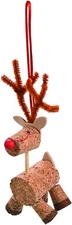 Fun Express Cork Reindeer Christmas Ornament Craft Kits - Makes 4 1/4 inches 