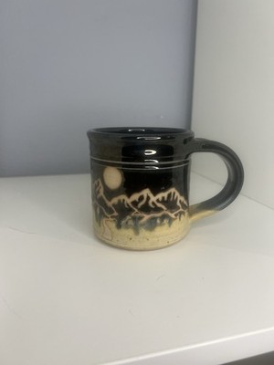 Carl Sheehan Studio Pottery Mug -Bozeman MT -Signed & Stamped -Fire Hole Pottery