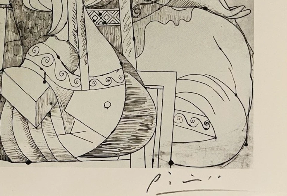 Pablo Picasso Hand-Signed Original Print With COA and +$3,500 USD Appraisal - Image 4 of 4