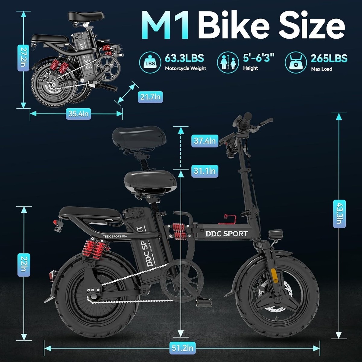 evo kallio electric bicycle Eclio Lumeo 2 Dual Battery Carbon Bike Eclio Ebike 14" Folding City