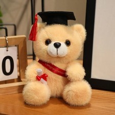 18cm Graduation Teddy Bear Plush Toy Soft Stuffed Animal Gift for Kids  Friend