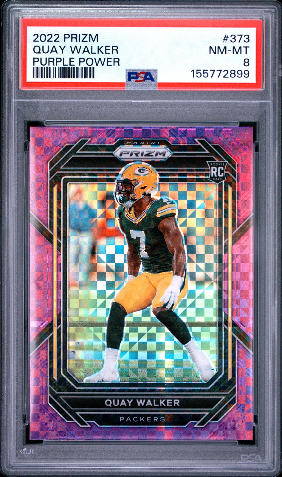 Quay Walker Panini Prizm #373 Purple Power