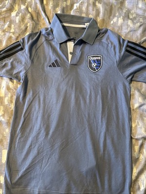 San Jose Earthquakes Adidas Tiro 23 Competition Performance Polo Shirt Small