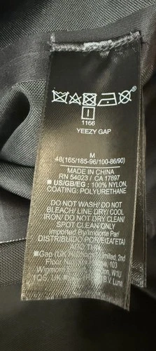 Yeezy Gap 07 Magnet Closure T-Cut Parka Black Size Medium NIB image 6