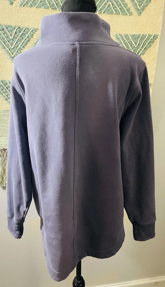 Sudadera Athleta Acogedora Karma Cuello Torcido Con Bolsillos Púrpura Talla Grande Foto 4 de 4
