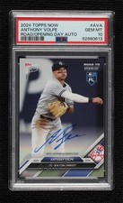 2024 Topps Now Road to Opening Day 78/99 Anthony Volpe PSA 10 GEM MT Auto 4f5