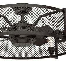 Hunter Fan 23 inch Contemporary in Noble Bronze Indoor Ceiling Fan with 4 Blades