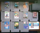*LOT!* 10 NINTENDO NES Krusty's Double Dragon Spy Hunter Bugs Deadly Towers Deja
