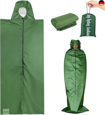 EEEKit Biwaksack, Wasserdichter Notfallschlafsack Mit Kopfabdeckung, Leichte