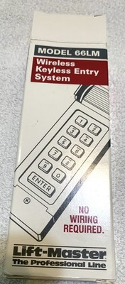 Liftmaster Chamberlain original 66LM LC Keyless Entry Keypad OEM, Unused