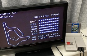 NES ~ TURBO RACING ~ Nintendo Game 3 Screw NES-44-AUS Game Cart Only Pal A